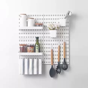 Customized Size Clear Acrylic Silk-Screen Printed Pegboard <b>Wall</b> Panels <b>Wall</b> Organizer Mounting <b>Display</b> Board for Home Office Use - Product Image 1