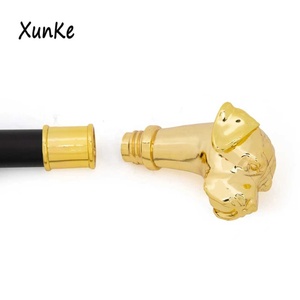 Vàng <span class=keywords><strong>Pug</strong></span> kim loại thời trang đi bộ mía có thể gập lại tuyệt đẹp cao quý quyến rũ tự vệ đi Bộ gậy - Product Image 2
