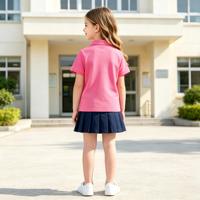 Polo personnalisé en gros pour enfants, uniforme scolaire formel, maillot de sport, t-shirt pour garçons et filles, vêtements d'été unis CPC