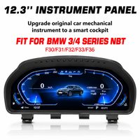 Untuk 3 4 Seri F30 F31 F32 F34 F35 F36 Kluster Instrumen Digital Multi UI Theme Dashboard Displayer Perlengkapan Retrofit Kendaraan