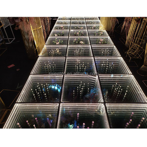 Multi-Layer มุมมอง LED แบบพกพา Light Up 3D Spark งานแต่งงานเวที LED เต้นรำชั้นสำหรับขาย - Product Image 2