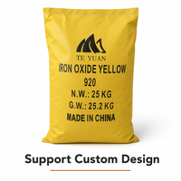 Oxyde de fer jaune, pigment inorganique à haute intensité de couleur, revêtement de sol en ciment, pigment jaune spécial pour plastique et cuir, poudre de pigment jaune