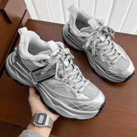 Hambo 39-44 Sneaker Casual de Luxe Designer Qualité Supérieure pour Homme, Chaussures de Course Rétro Décontractées, Chaussures de Sport et de Marche