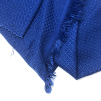 Tissu bleu 100 % polyester tissé, ignifuge, imperméable et résistant aux déchirures pour vêtements de travail, bagages d'extérieur, rideaux et doublures de voiture
