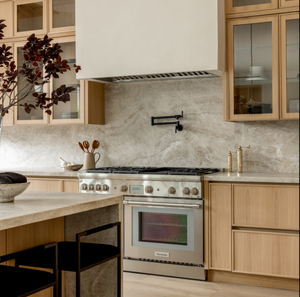 CBMMart 2025 Vente en gros de villas de luxe Armoires de cuisine modulaires en bois en forme de L Armoire de rangement d'usine Foshan - Product Image 5