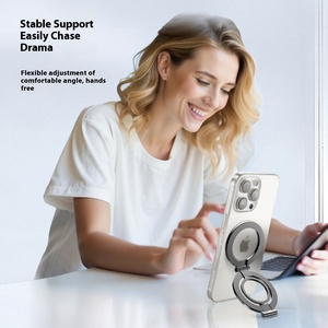 Support magnétique double tête <span class=keywords><strong>pour</strong></span> téléphone, rotation à 360°, <span class=keywords><strong>anneau</strong></span> aimanté puissant, support en alliage de zinc <span class=keywords><strong>pour</strong></span> salle de sport et voiture, compatible avec <span class=keywords><strong>iPhone</strong></span> - Product Image 6