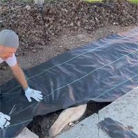 Toile de paillage agricole commerciale en PP tissé et HDPE, tissu anti-mauvaises herbes découpé sur mesure, film de paillage PE