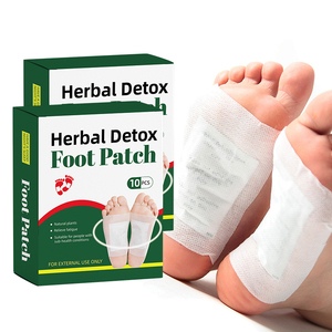 JiShanTang Detox Foot Patch 6x8cm Meningkatkan Sirkulasi Darah Kain Non-woven Aroma Mawar Lavender Bersertifikat CE 10 Lembar/Kotak - Product Image 3