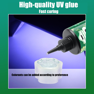 Kit di resina UV con <span class=keywords><strong>colla</strong></span> UV leggera Kit per la saldatura di gioielli adesivo ad asciugatura <span class=keywords><strong>rapida</strong></span> per la riparazione mentale di plastica decorazione artigianale - Product Image 2