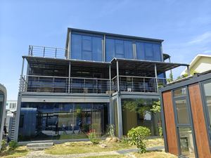 منزل مسبق الصنع من طابقين، منزل حاويات حديث قابل للفصل، سعر فندق فاخر بغرفتين أو ثلاث غرف نوم، فيلا 20-40 قدم على شكل حرف A - Product Image 5