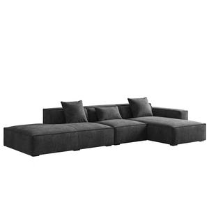 OEM ODM Ensemble de canapés modulables en tissu canapé moderne en velours de bonne qualité canapé d'angle en forme de L meubles de salon pour la maison Club Hotel - Product Image 5