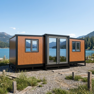 Maison conteneur extensible avec toit anti-ouragan, mini-maison préfabriquée, 2 ou 3 chambres, mini-villa pour hôtels, normes australiennes - Product Image 1