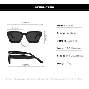 Gafas de Sol Polarizadas de Acetato Unisex, Transparentes, Duraderas, a la Moda, con Logotipo Personalizado, <span class=keywords><strong>Precio</strong></span> de Fábrica, 2024 - Product Image 4