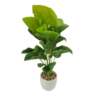 Nhân tạo areca Palm trong trắng nồi, nhiệt đới Faux Palm <span class=keywords><strong>Tree</strong></span> cho trang trí trong nhà, sống động như thật giả Palm với pebble-điền trồng - Product Image 4