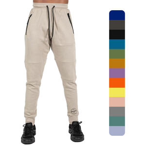 Pantalon de survêtement en coton 480 GSM personnalisé pour hommes cordon élastique moyen DTG imprimé Design classique Logo de marque privée décontracté classique - Product Image 1