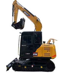 Miniexcavadora de estilo nuevo de alto rendimiento SANY SY75C más vendida en buenas condiciones, excavadora usada con motor diésel a la venta - Product Image 1