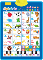 Machine d'apprentissage à bouton-poussoir multifonctionnelle murale pour enfants OEM ABC & 123 Touch & Feel Composants acoustiques