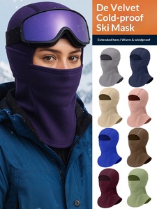 <span class=keywords><strong>Maschera</strong></span> Antivento per Ciclismo Autunno Inverno, Copricapo Caldo Regolabile, Protezione per Collo Integrata, Cappello da Sci Antifreddo - Product Image 3