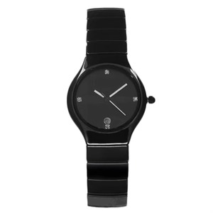 High Finish Stone Surface <b>Black</b> Ceramic Jewelry Wrist <b>Watch</b> for Women Gifts - Product Image 3