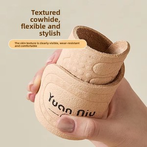 Orthopedic Leather Insole Cowhide Latex Arch Support Shock Absorbing Breathable Sweat Wicking <b>Soft</b> Sole Full Length - Product Image 3