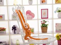 Adorable ensemble mère singe et bébé en peluche, design en maille, rembourrage en coton PP, 100% polyester, finition lavée, jouet anti-stress pour enfants et adultes