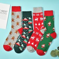 Chaussettes d'équipage amusantes chaussettes mignonnes pour hommes femmes noël nouveauté chaussettes de noël cadeau vacances fête nouveauté chaussettes de vacances