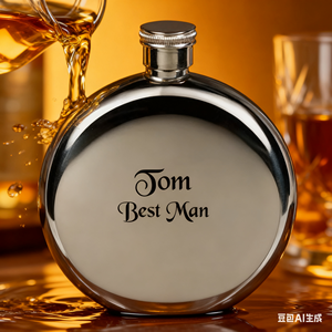 กระติกน้ำสแตนเลส 304 ขนาด 8 ออนซ์ สลักโลโก้ได้ ความจุหลากหลาย สำหรับผู้ชาย ใส่เหล้าวิสกี้ ไวน์ พกพาสะดวก - Product Image 3