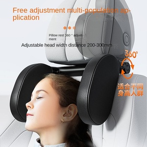 <span class=keywords><strong>Reposacabezas</strong></span> Ajustable para Automóvil, Suministros Creativos para el Interior del Automóvil, Almohada de Viaje para <span class=keywords><strong>Niños</strong></span>, Almohada de Cuello en Forma de U de Algodón con Memoria, Especial para Dormir - Product Image 4