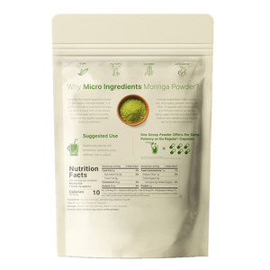 Großhandels preis Private Label 100% Bio reines Moringa-Blatt pulver in Beuteln mit über 92 Nährstoffen und 46 Arten von Antioxidantien - Product Image 2