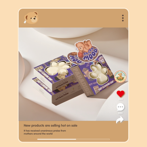 Savon Nettoyant Doux pour Bébé en Forme de Patte Teddy Island, Formule au Miel Naturel 80g - Product Image 4