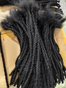Dreadlocks-Cabello humano hecho a mano para hombre, pelo afro de ganchillo, color negro, 1b, 6 pulgadas, 0,8 cm, 0,6 cm, tamaño - Product Image 5