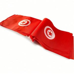 Guirnalda de Banderines de Poliéster con la Bandera Nacional de Túnez, Ideal para Decoración Temática de Países - Product Image 3