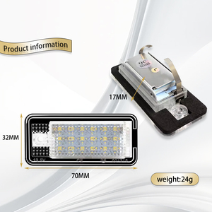 Đèn Biển Số LED Đuôi Xe 18SMD Không Lỗi Cho <span class=keywords><strong>AUDI</strong></span> A3 S3 A6 C6 <span class=keywords><strong>A4</strong></span> B6 Q7 RS4 RS6 Đèn Biển Số LED - Product Image 5