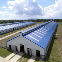 Casa Prefabricada Moderna de Acero para Terneros con Techo Impermeable y Longitud Personalizable para Ganadería