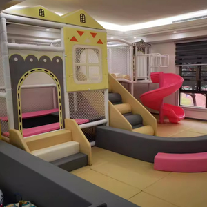 Conjunto de Juegos Infantiles Modernos y Duraderos para Interiores, con Piscina de Pelotas y Tobogán, para Uso Comercial - Product Image 1