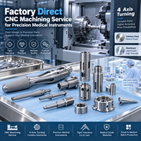 Servicio de Mecanizado CNC Directo de Fábrica con Torneado de 4 Ejes para Instrumentos Médicos de Precisión