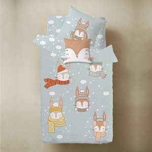 Bộ chăn ga gối đệm cho trẻ sơ sinh, chất liệu cotton, họa tiết mây, mặt trăng, mặt trời, bộ đồ giường in hình hoạt hình, bộ giường ngủ công chúa cho bé gái - Product Image 3