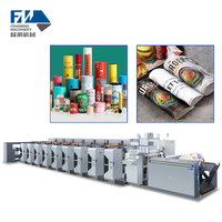 Machine d'impression flexographique à 6 couleurs, à servomoteur large bande, type pétale