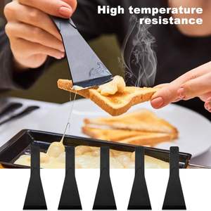 <span class=keywords><strong>Raclette</strong></span> en nylon grattoir pour poêles antiadhésives, ensemble d'ustensiles de cuisson, mini spatule grattoir pour fromage, crêpes, cuisson, pâtisserie. - Product Image 5