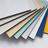 Panneau Composite en aluminium résistant au feu revêtu PVDF, feuille ACM en Alucobond de 3mm et 4mm pour revêtement de mur extérieur