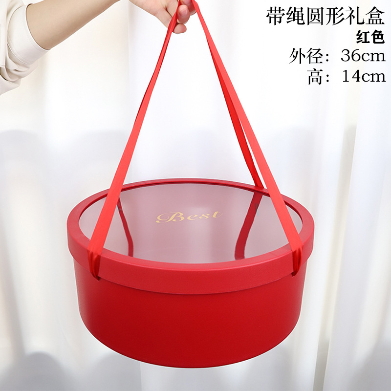 Redondo rojo de mano