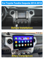 Écran Android 13 de 13,3 pouces pour Toyota Tundra Sequoia 2014-2023 Autoradio Audio Stéréo Lecteur multimédia Carplay Unité principale WIFI