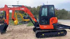 Excavatrice Kubota KX155 d'occasion de qualité supérieure, 5,5 tonnes |   Mini-pelleuse sur chenilles d'occasion avec moteur et pompe |   Origine japonaise - Product Image 6
