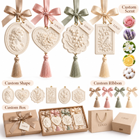 Diffuseur en céramique parfumé de luxe, sachet suspendu en pierre, coffret cadeau, logo personnalisé, écologique, désodorisant de placard, pendentif