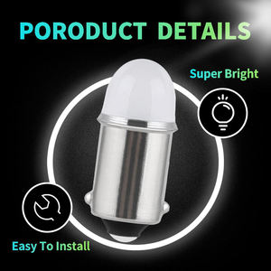 หลอดไฟ LED BA9S T4W อเนกประสงค์สำหรับรถยนต์ ไฟส่องป้ายทะเบียน ไฟถอย ไฟเบรก ไฟท้าย ไฟหรี่ ไฟอ่านหนังสือ สีขาว เขียว ส้ม - Product Image 4