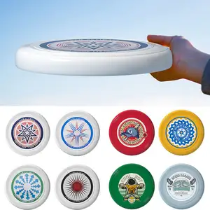 Factory Custom Logo Plastic Flying Disc Circular Ultimate Blank Plastic Pet Golf Custom Logo Dog Flying Saucer Disc Frisbeed