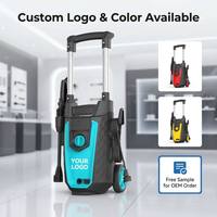 Nettoyeur haute pression électrique portable 1800W 15MPa avec canon à mousse pour le lavage de voitures et de motos