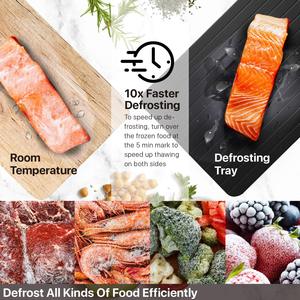 Bandeja de descongelación rápida de aluminio para alimentos congelados-Tablero de descongelación mágico, sin electricidad/sin <span class=keywords><strong>microondas</strong></span>, seguro para carne/Pescado/verduras - Product Image 6