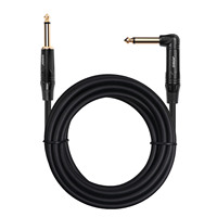 Câble de Patch pour guitare électrique, 1/4 pouces, Angle droit, 6.35mm, pour Instrument de musique, clavier et basses