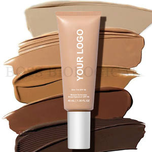 Protector solar <span class=keywords><strong>mineral</strong></span> SPF 50 con logotipo personalizado, cobertura media ligera, crema de protección solar con acabado hidratante y radiante - Product Image 1